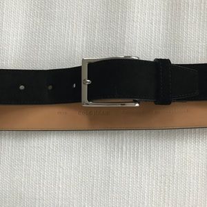 Cole Haan Men’s Black Suede Belt Size 36